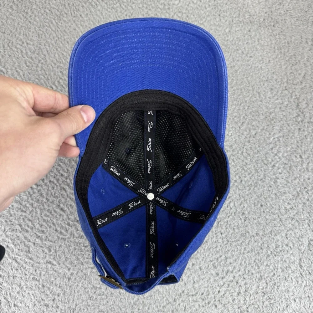Titleist Golf Hat Ball Cap Blue‎ Small logo Adjustable Fit